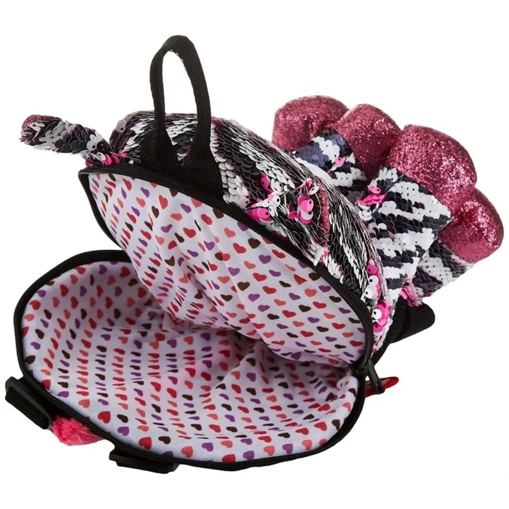 TY Fashion Flippy Sequin Backpack - ZOEY the Zebra (13 inch)
